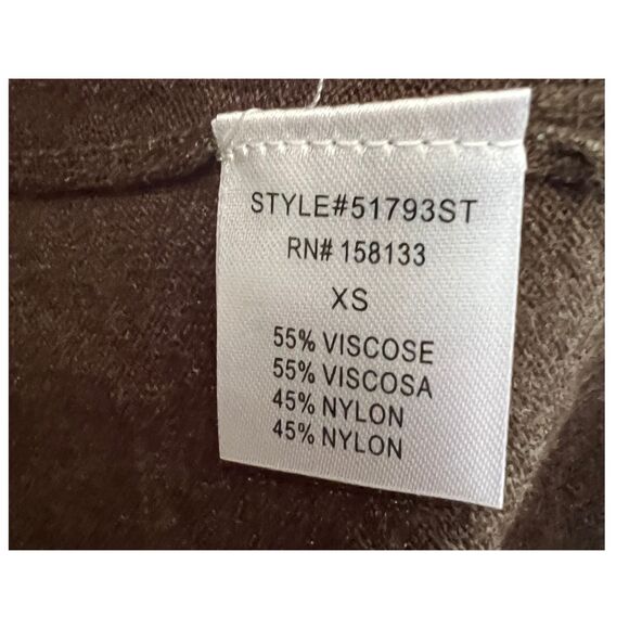 Pink Clover Sweater Women's Size XS Open Front Cardigan  Teal Green Penton - Picture 10 of 10